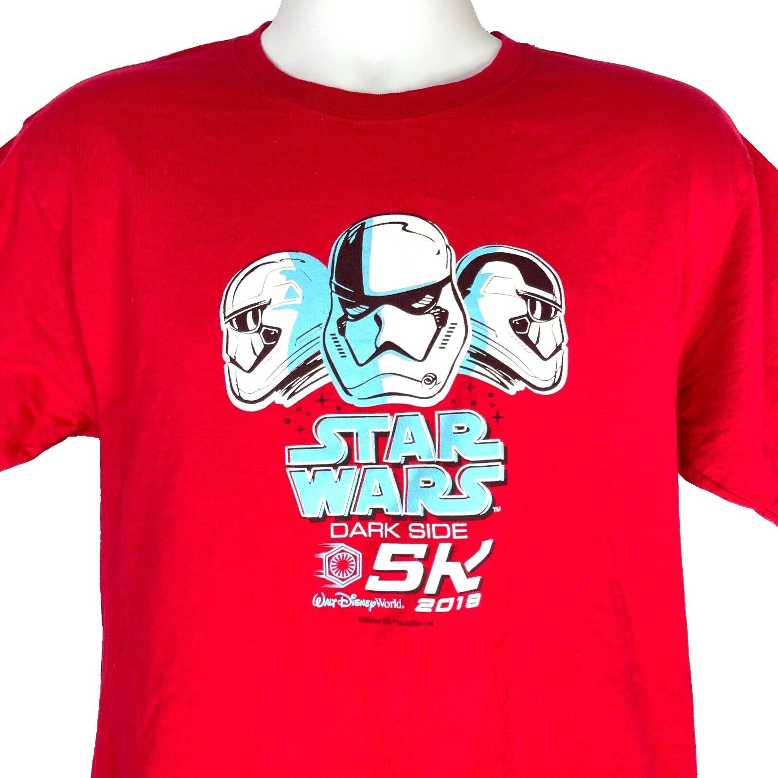 Hanes Walt Disney World Star Wars Dark Side 5k Run 2018 T-Shirt sz Size US M / EU 48-50 / 2 - 1 Thumbnail