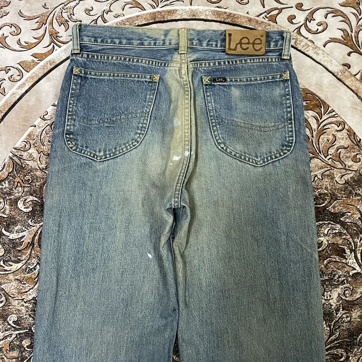 Lee 🔥Vintage Lee Riders Washed Ripped Distress Selvedge Jeans Size US 31 - 5 Thumbnail