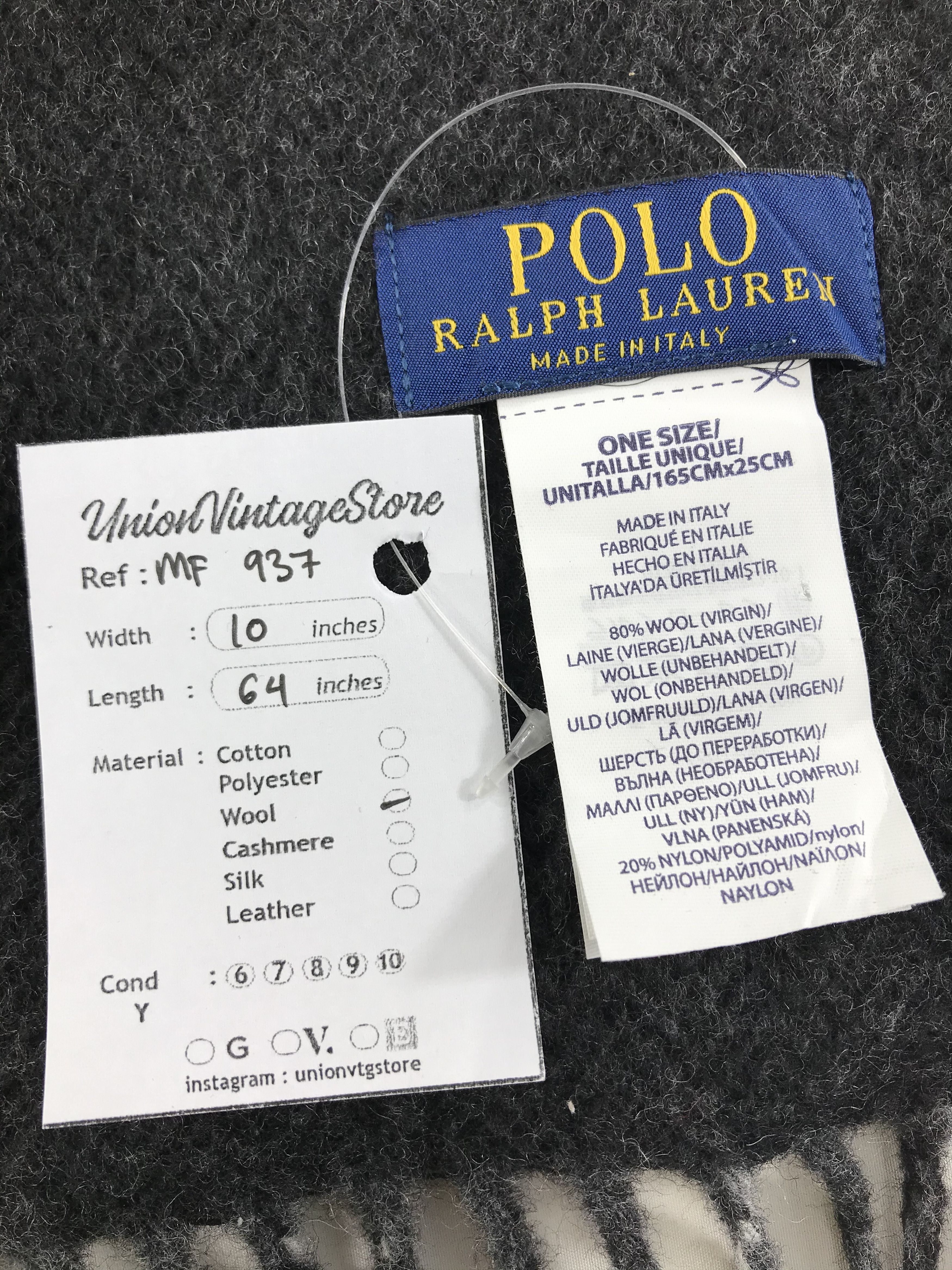 Polo Ralph Lauren Vintage Polo Ralph Lauren Scarf/Muffler/Neckwear MF937 Size ONE SIZE - 5 Thumbnail