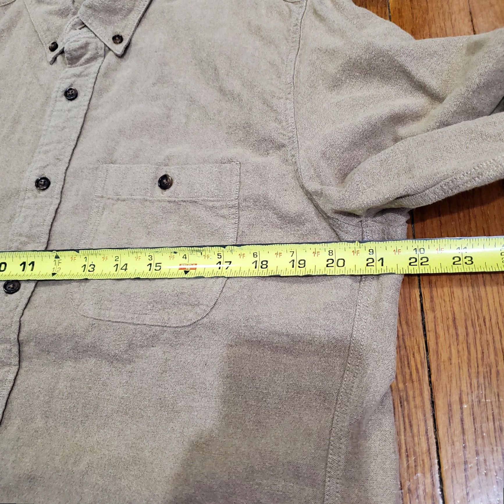 J.Crew J. Crew Shirt Mens Medium Beige Elbow Patch Button-Down Long Sleeve Casual Shirt Size US M / EU 48-50 / 2 - 7 Thumbnail