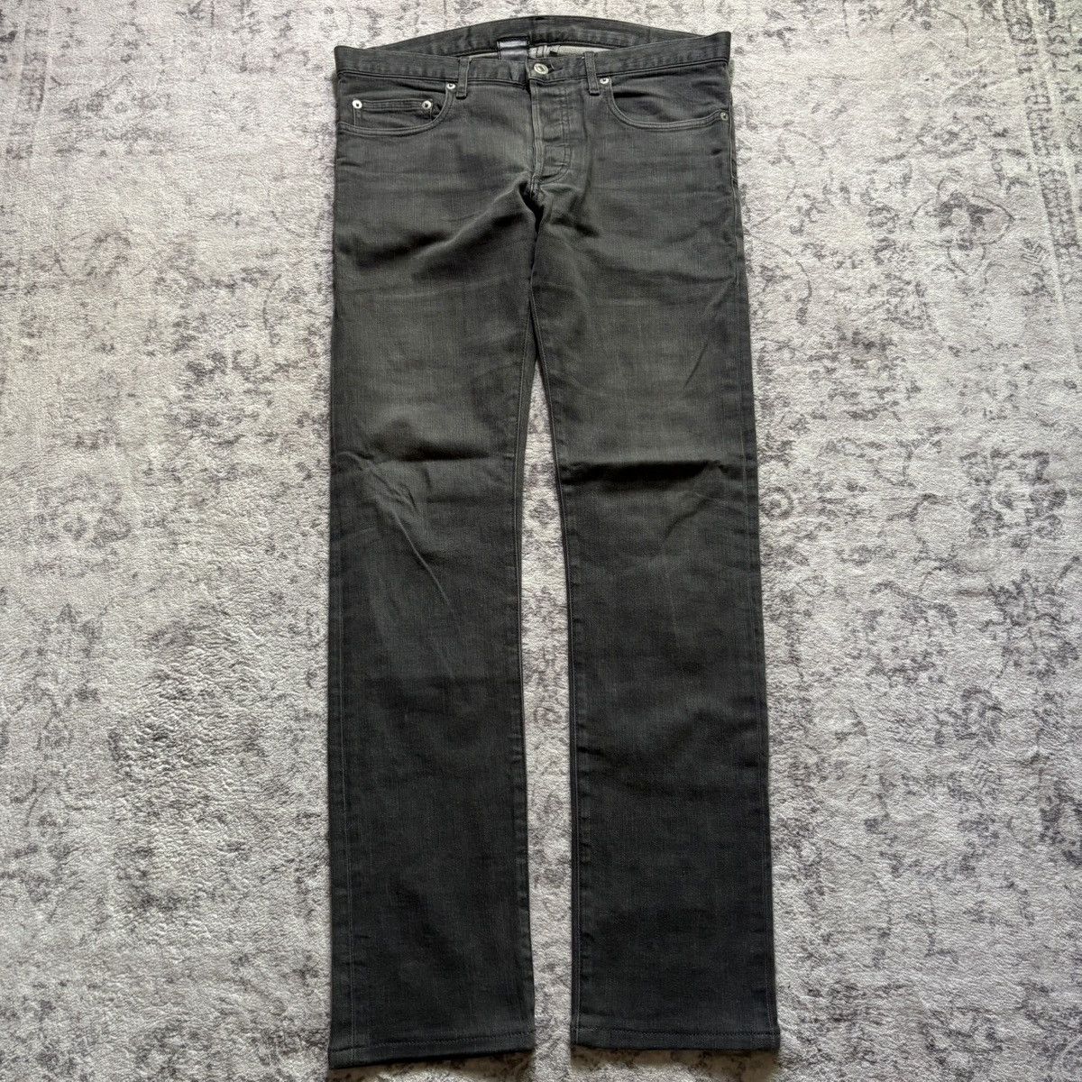 Dior × Hedi Slimane Dior Homme AW08 Stone Wash Skinny Jeans Grey