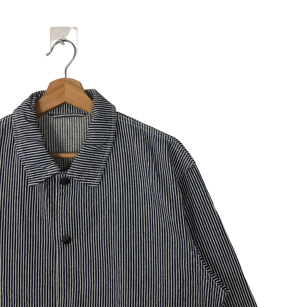 Japanese Brand 🔥90’s VINTAGE HIKORY CHORE JACKET GU JAPAN ISSEY MIYAKE Size US M / EU 48-50 / 2 - 5 Thumbnail