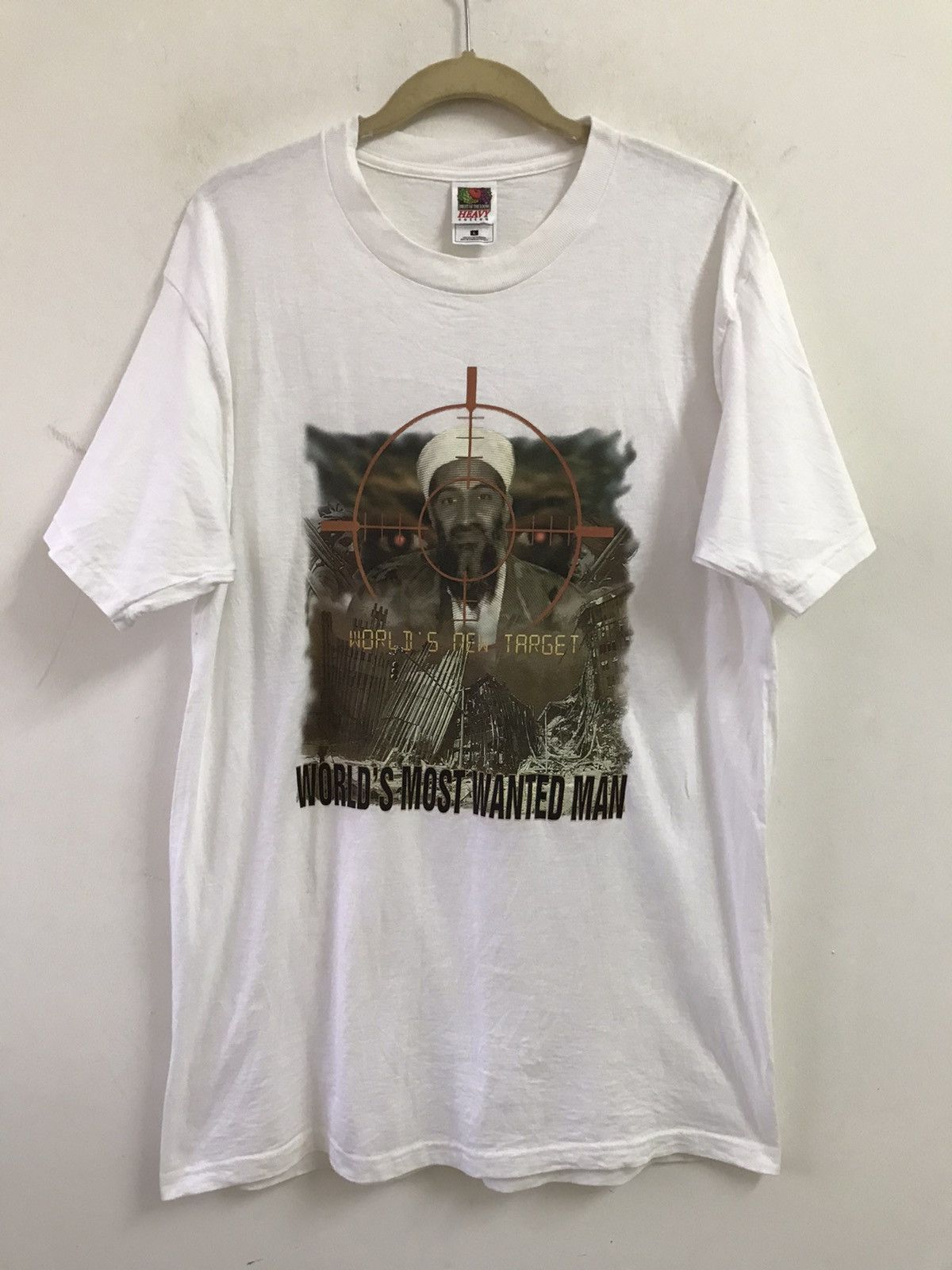 Vintage Vintage Wanted Osama bin Laden T-Shirt Size US L / EU 52-54 / 3 - 1 Thumbnail
