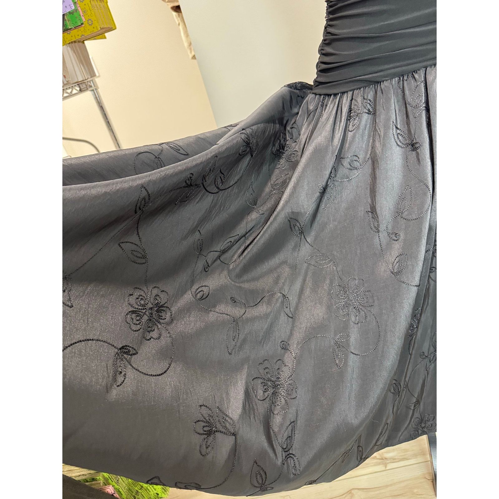 Other Whimsigoth Vintage SL Fashions Dress Embroidered Skirt 10 Size L / US 10 / IT 46 - 12 Thumbnail