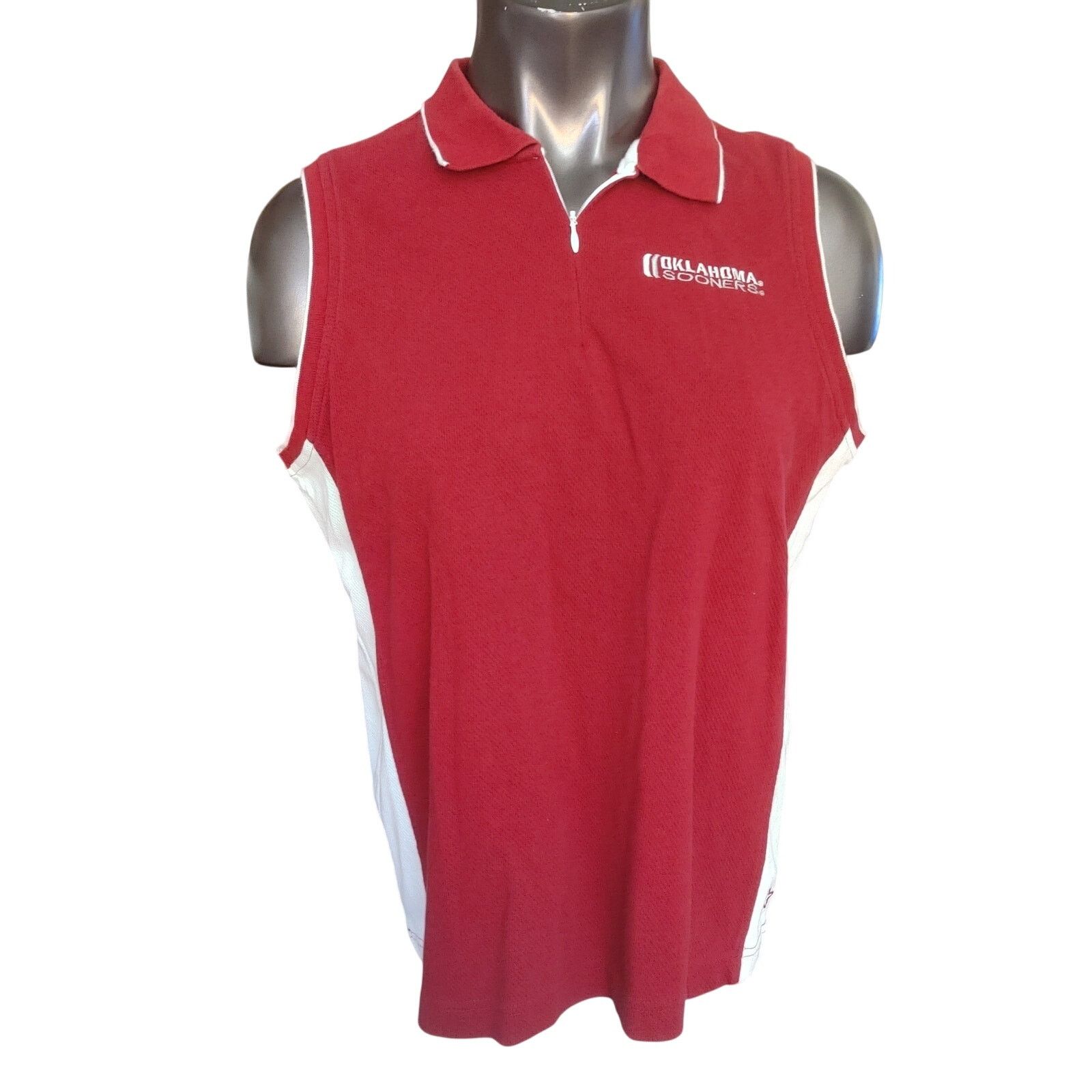 Other Team Starter Women's XL Red/White Sleeveless Golf Shirt Size XL / US 12-14 / IT 48-50 - 1 Thumbnail