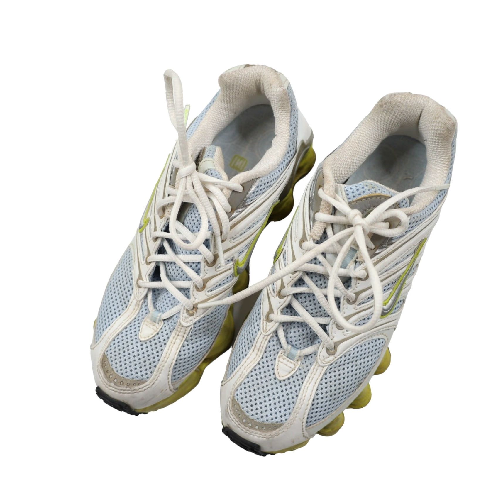 Nike VINTAGE Nike Shox TL 2 Sneaker Womens 6.5 White Yellow Lemon Shox TL 2 Sneakers 90s Mens Womens? Size US 7 / IT 37 - 3 Thumbnail