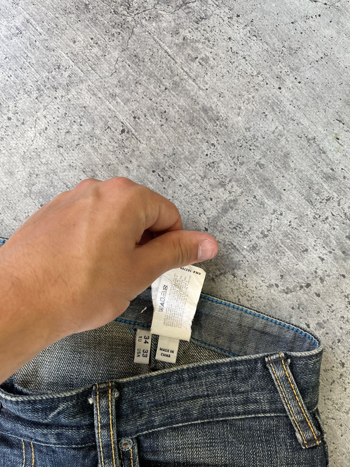 Other Armani Jeans Big Logo Denim Jeans Size US 34 / EU 50 - 6 Thumbnail
