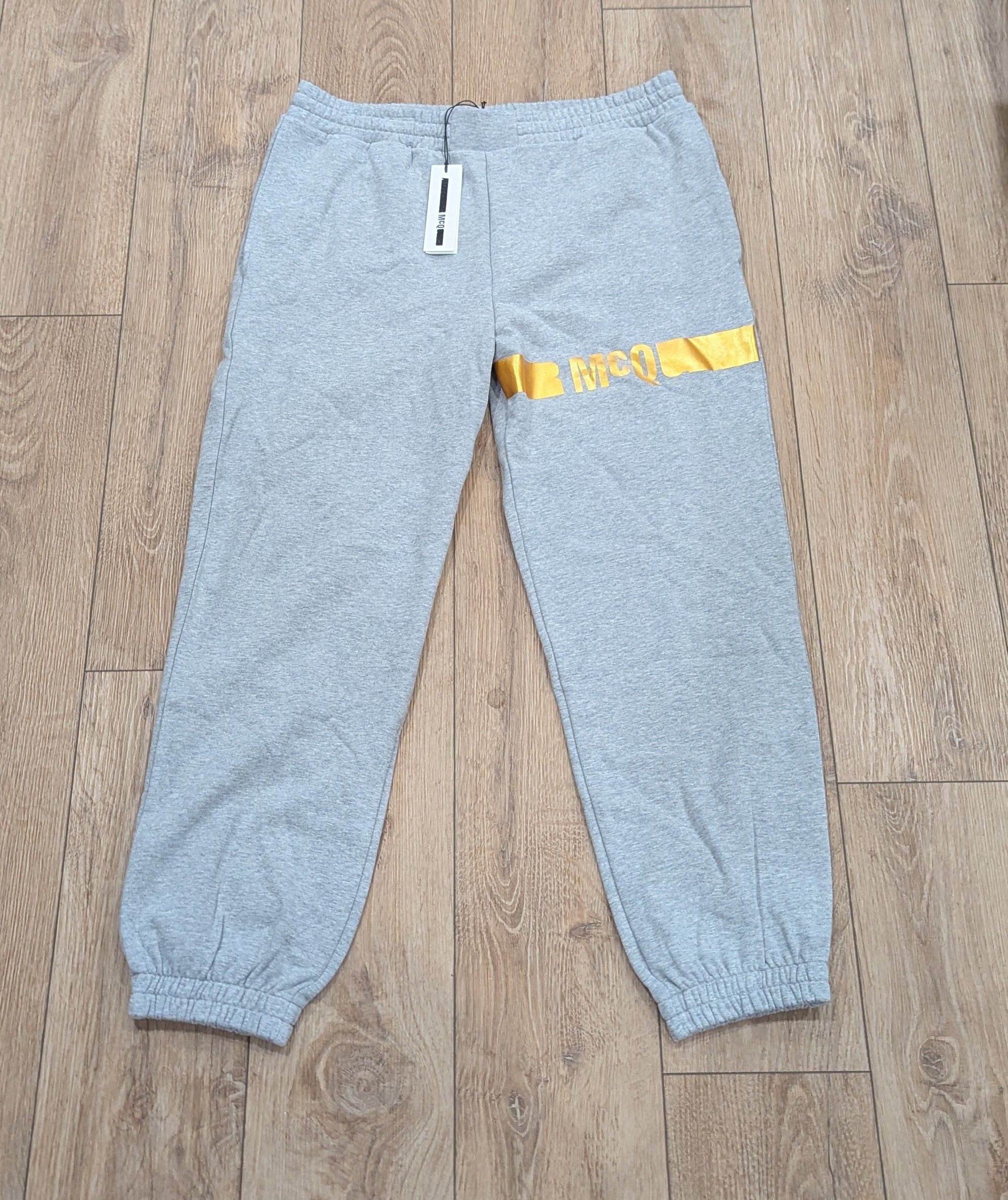 MCQ McQ Alexander McQueen Small Foil Logo Jogger Pants Gray XL Size US 36 / EU 52 - 1 Thumbnail