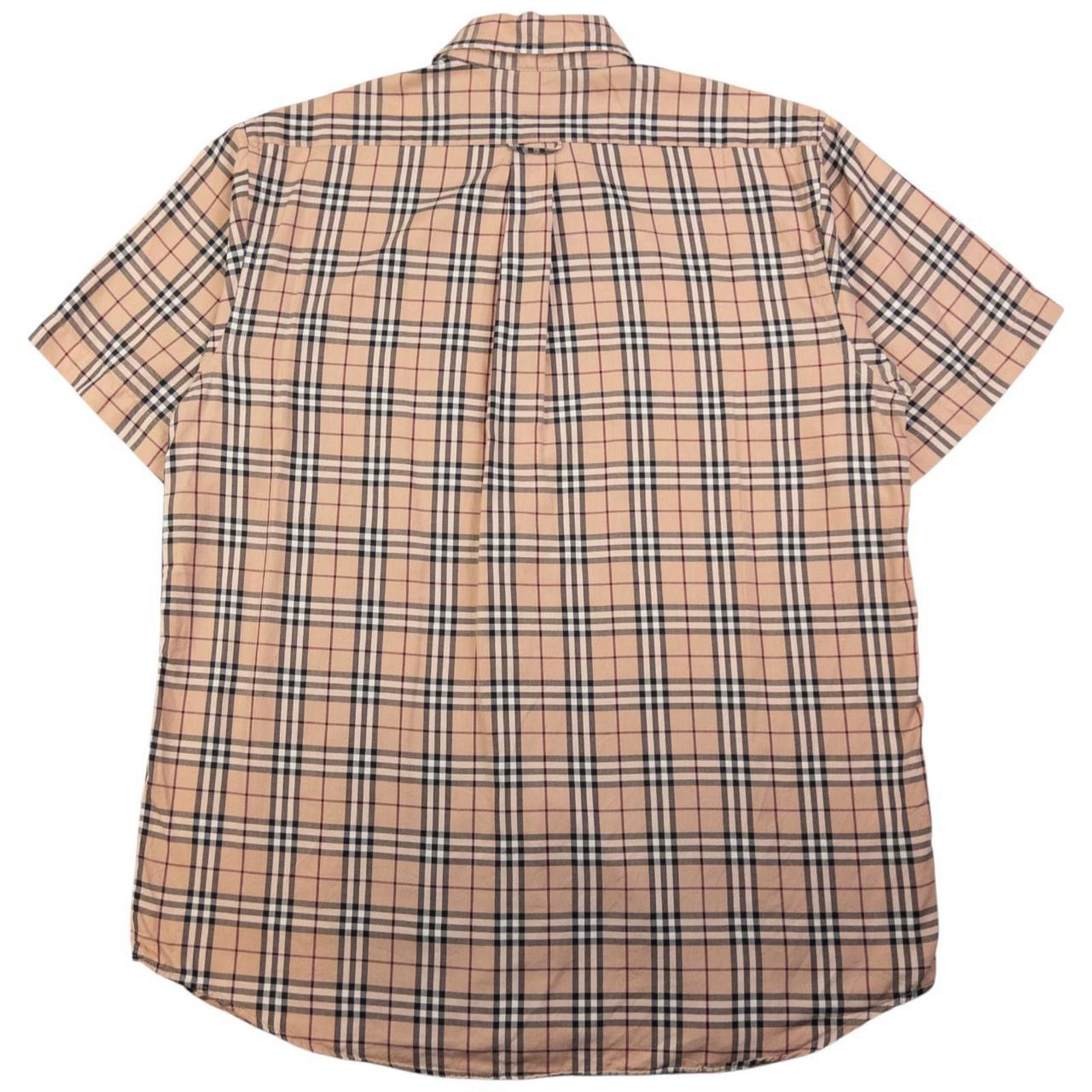Burberry Vintage Burberry Nova Check Short Sleeve Button Up Shirt L Size US L / EU 52-54 / 3 - 2 Thumbnail
