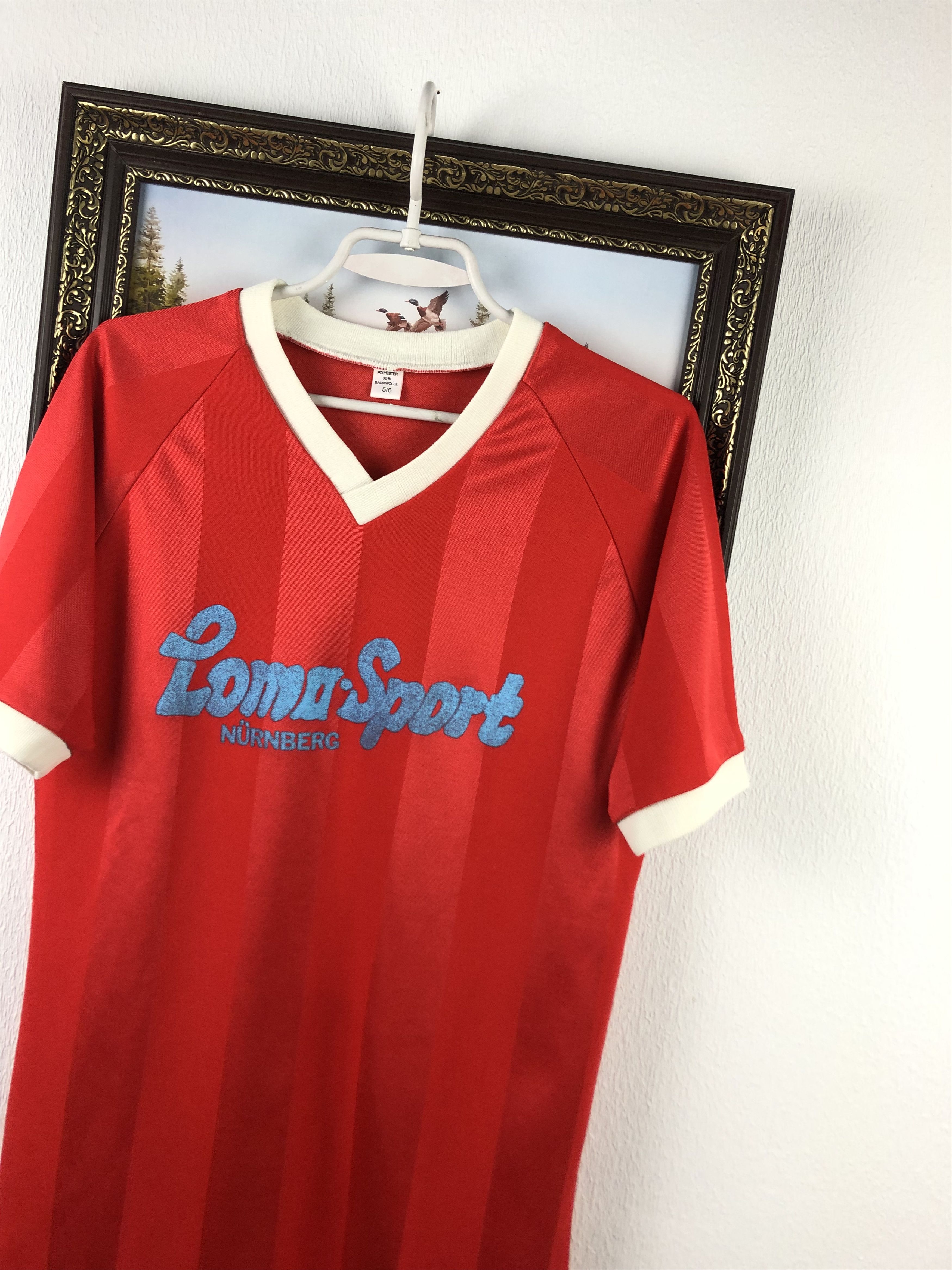 Vintage Vintage 80s TSV Kornburg Football Shirt Soccer Jersey Trikot Size US M / EU 48-50 / 2 - 4 Thumbnail