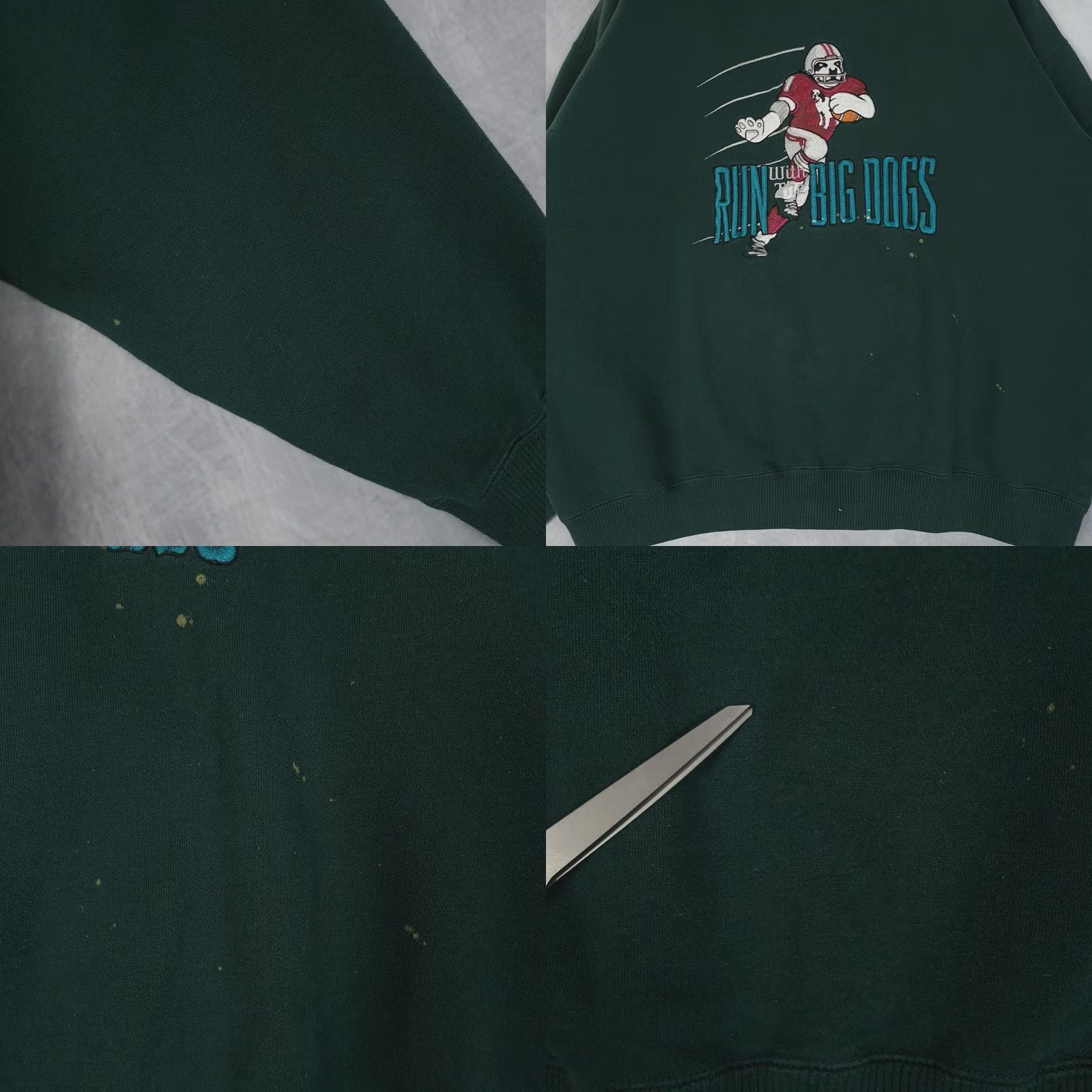 Big Dogs VINTAGE Big Dogs Sweatshirt Mens XL Green Crewneck 90s 2000s Graphic Football Dog Run With The Big Dogs SVG Size US XL / EU 56 / 4 - 8 Thumbnail