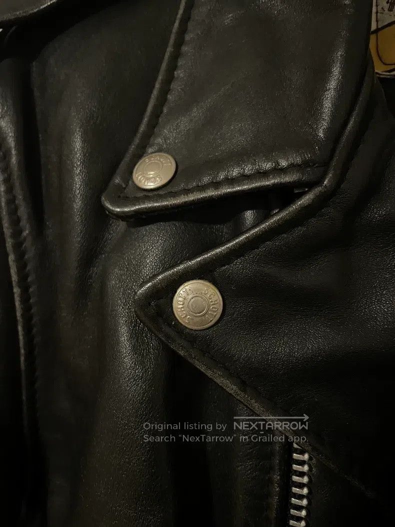 Schott Schott Cowhide motorcycle rider leather jacket Size US M / EU 48-50 / 2 - 7 Thumbnail