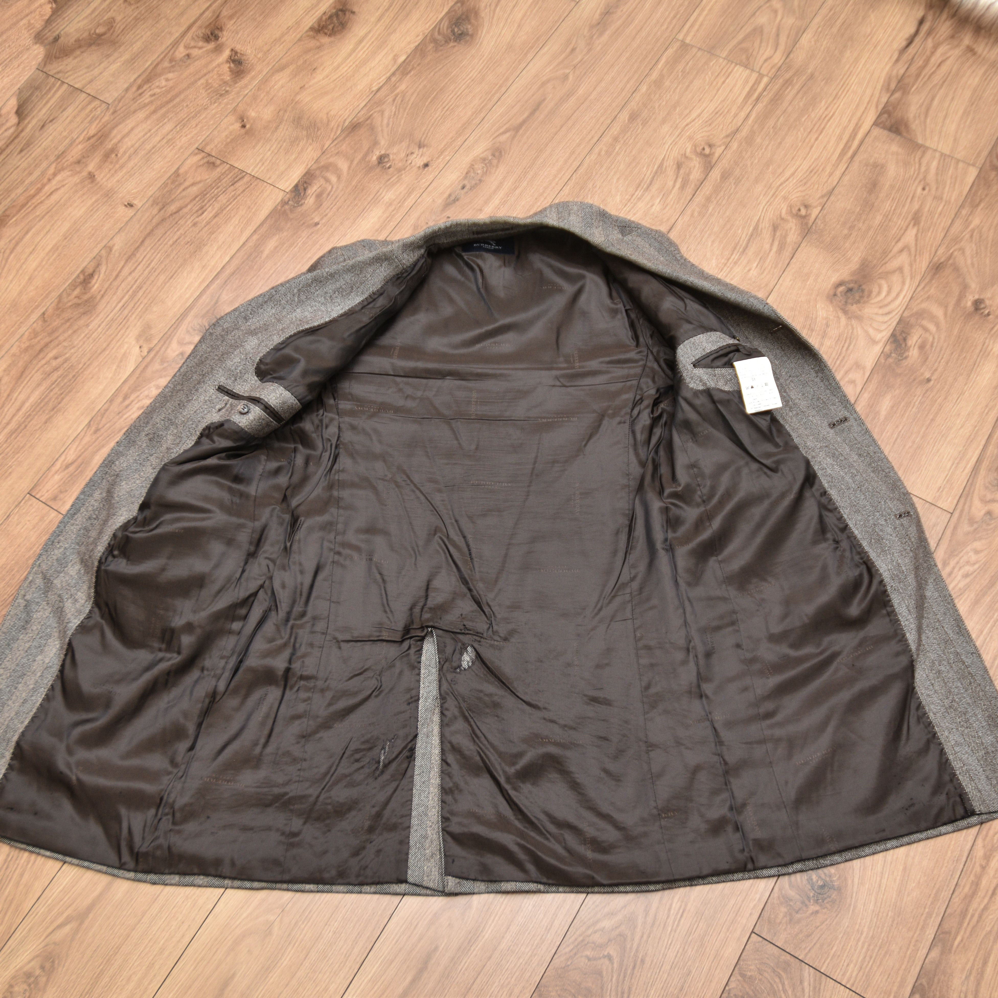 Burberry Burberry Herringbone Overcoat Grey Double Breasted Old Money Size US XXL / EU 58 / 5 - 13 Thumbnail