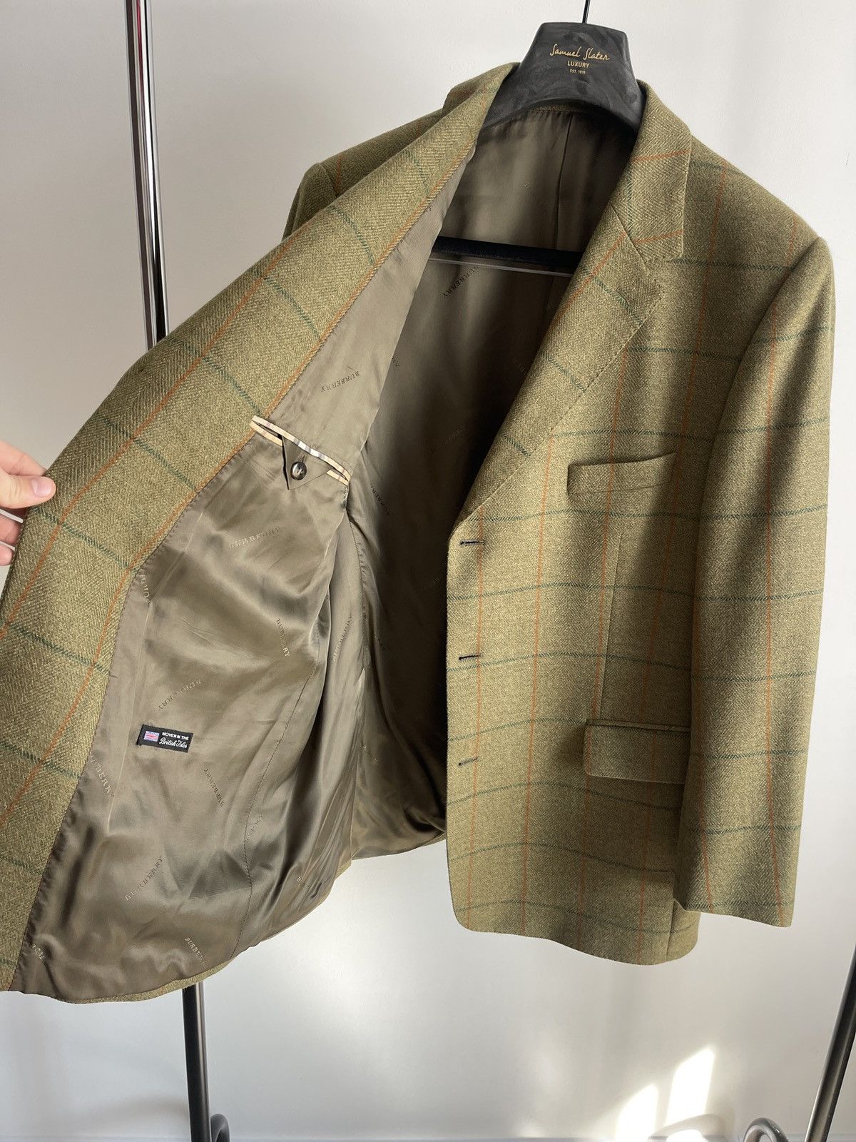 Burberry Vintage Burberry blazer classic jacket wool sport coat Size 48R - 12 Thumbnail