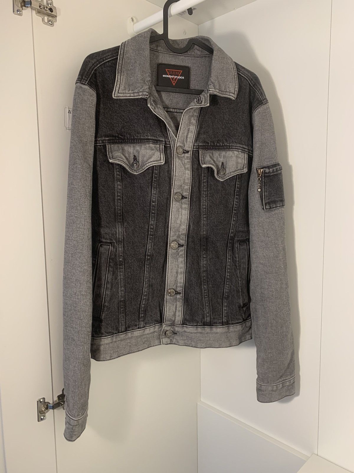 GUESS x Midnight Studios by Shane Gonzalez Patchwork Denim offers Jacket - MEDIUM