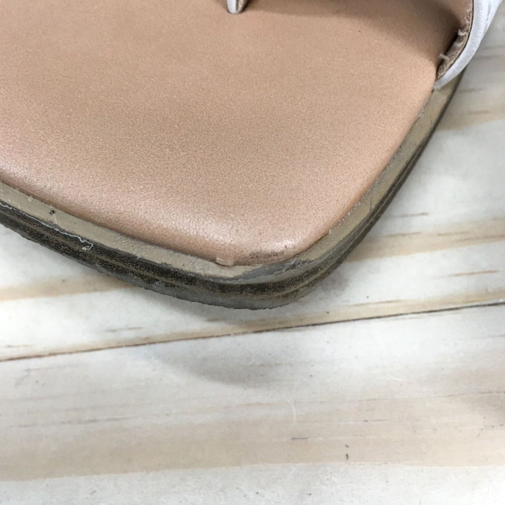Dolce Vita DV Dolce Vita Matilda Sandals Womens 8 Slip On Toe Loop Slide Brown White Casual Shoes Size US 6 / IT 36 - 4 Thumbnail