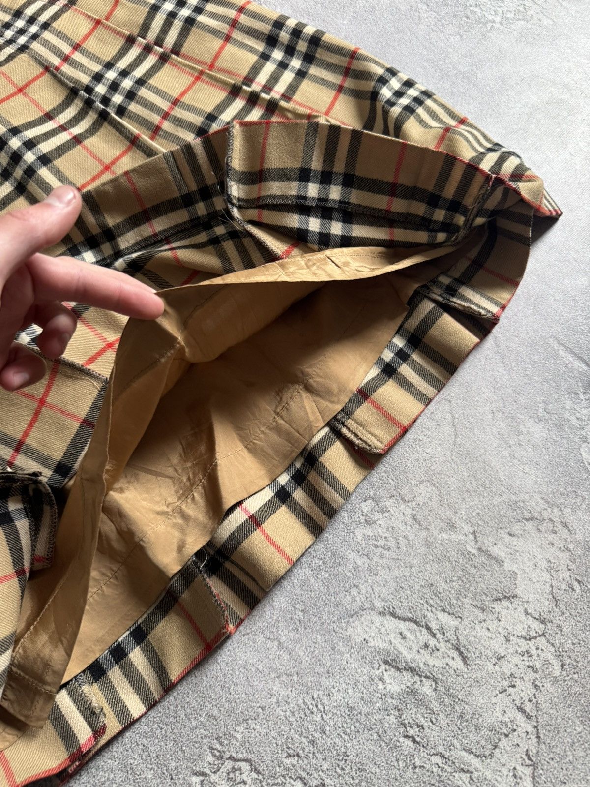 Burberry × Vintage Burberry nova check Chekered long skirt casual Burberrys 90s Size 25" / US 0 / IT 36 - 4 Thumbnail