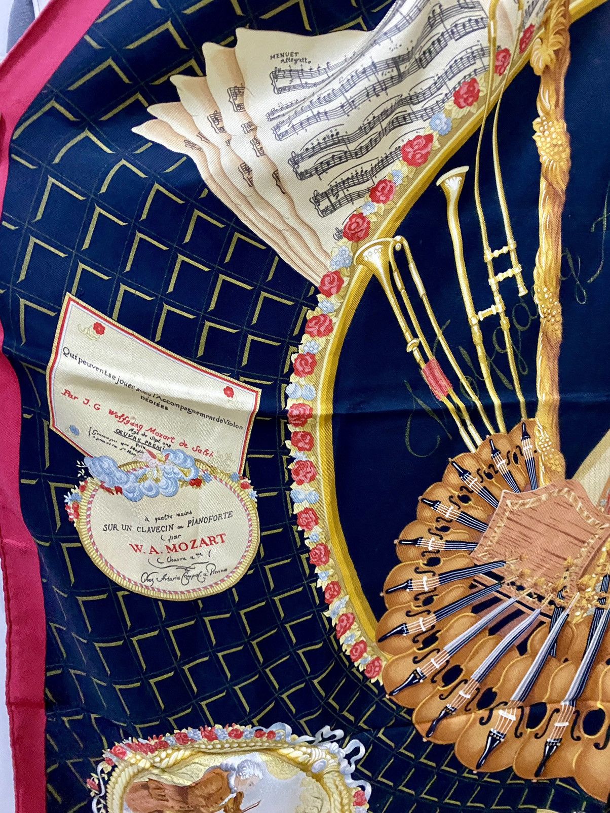 Hermes Rare Hermes Carre 90 "Wolfgang Amadeus Mozart" Silk Scarf Size ONE SIZE - 5 Thumbnail