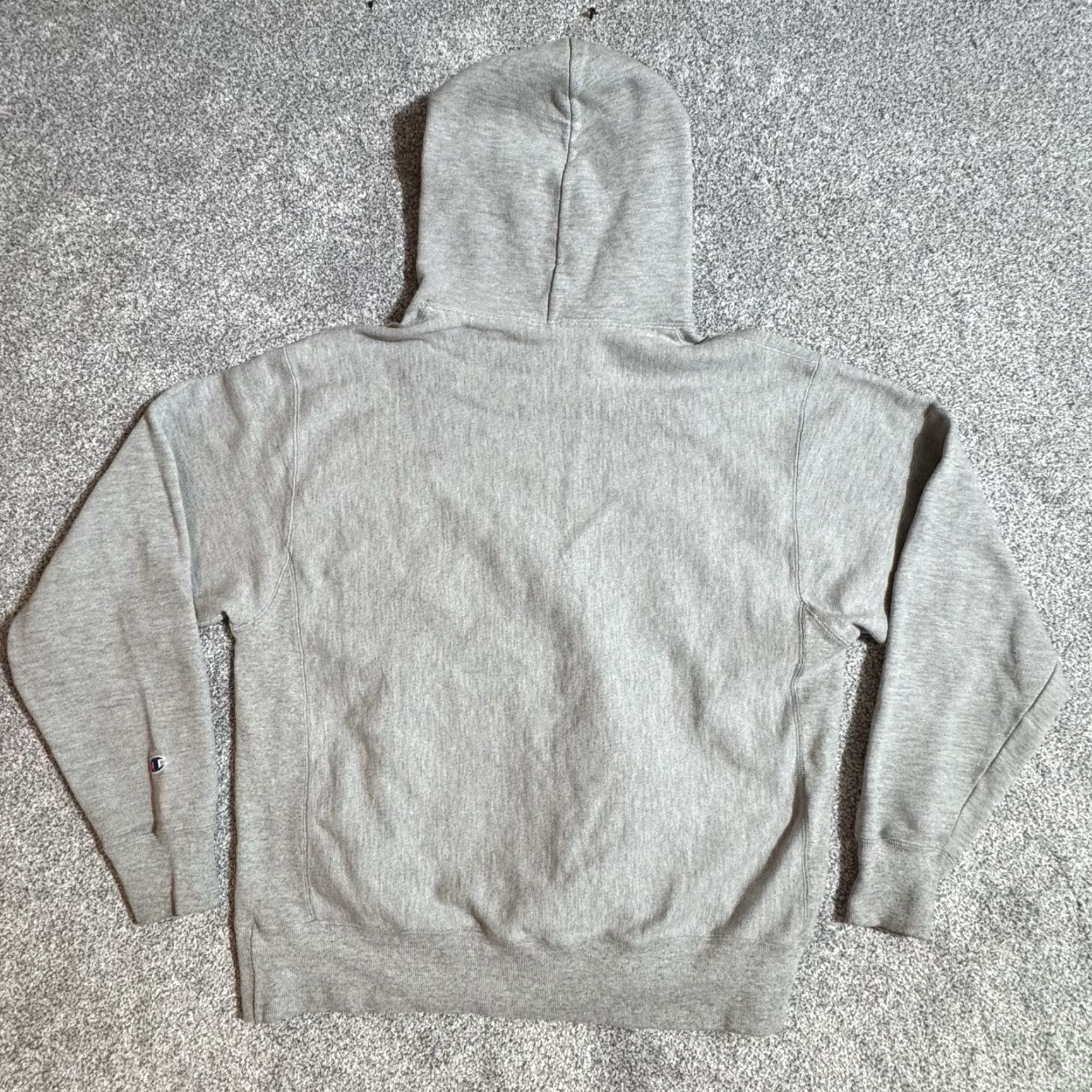Champion Champion Hoodie Mens Large Reverse Weave Athletic Streetwear Skater Pullover Hooded Pockets Logo Embroidered Gray 77% Cotton 23% Polyester Size US L / EU 52-54 / 3 - 2 Thumbnail