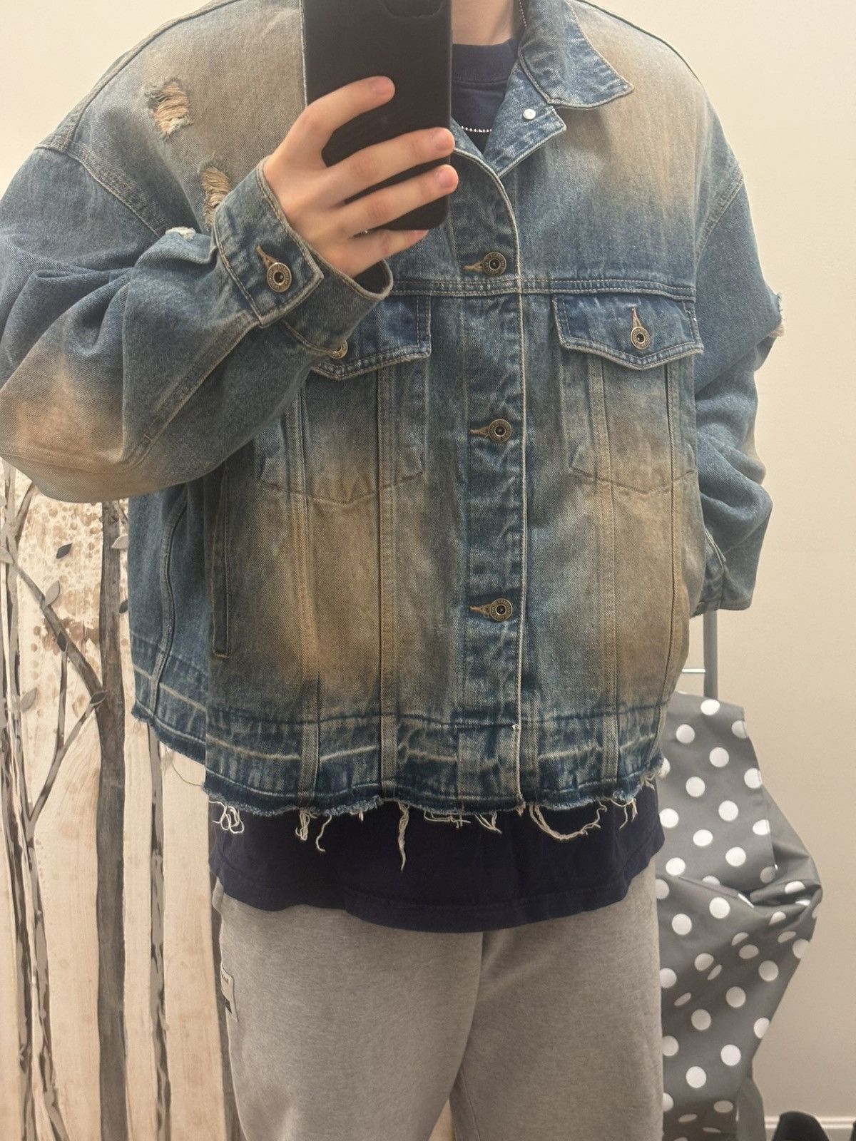WE11DONE We11done Blue Distressed Denim Jacket Size US M / EU 48-50 / 2 - 6 Thumbnail