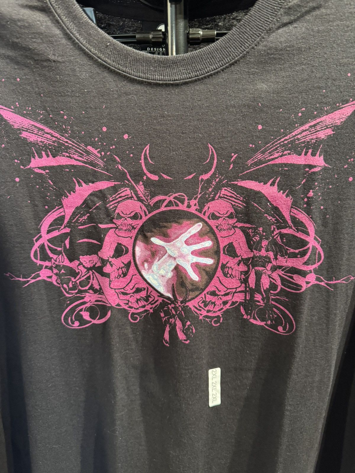 Band Tees × Vintage VTG World of Warcraft Warlock PC Game Black Graphic T-Shirt Size US XXL / EU 58 / 5 - 2 Thumbnail