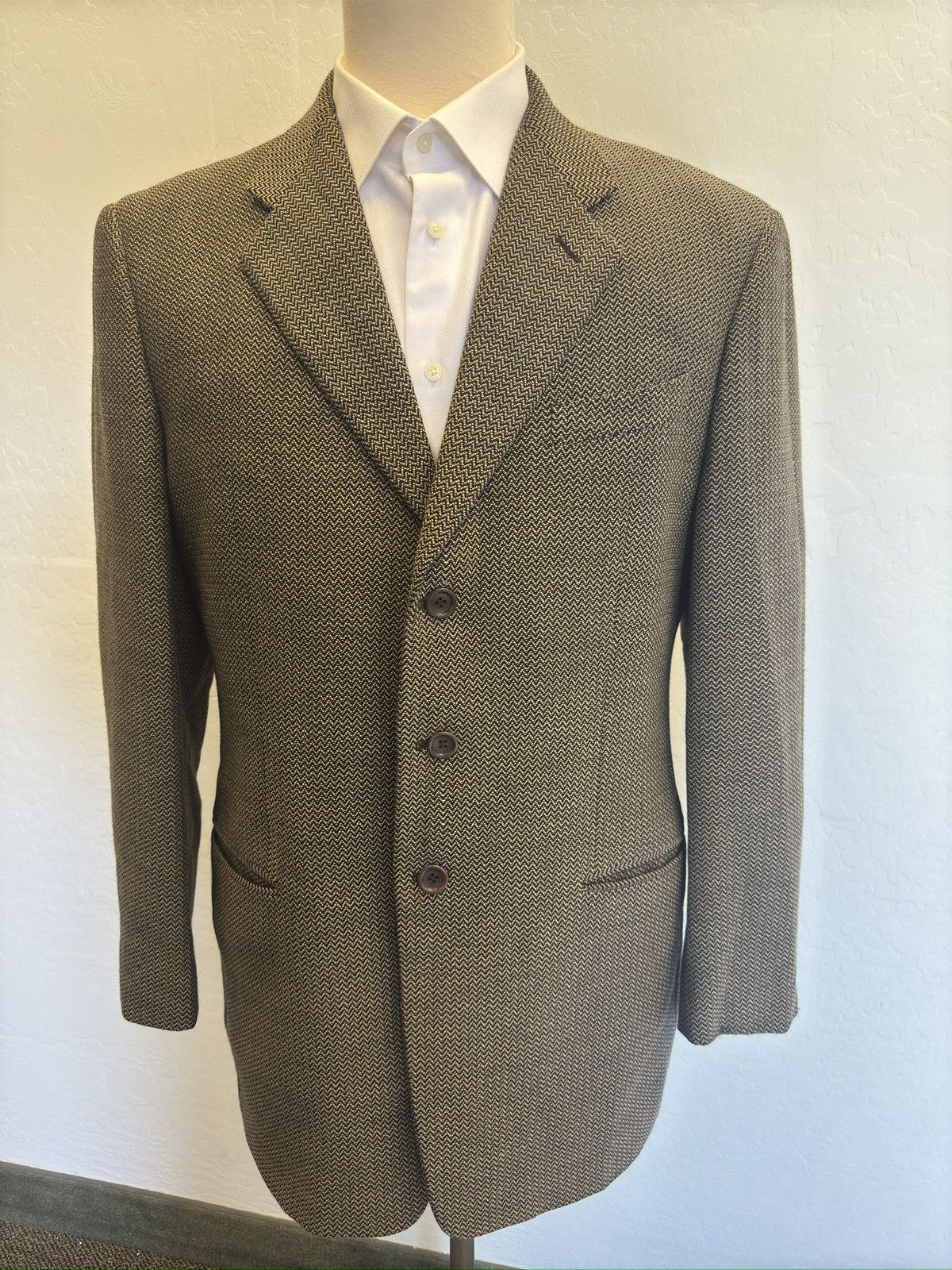 Armani Collezioni ARMANI COLLEZIONI Made in Italy Wool & Cashmere Jacket Size 44R - 1 Thumbnail