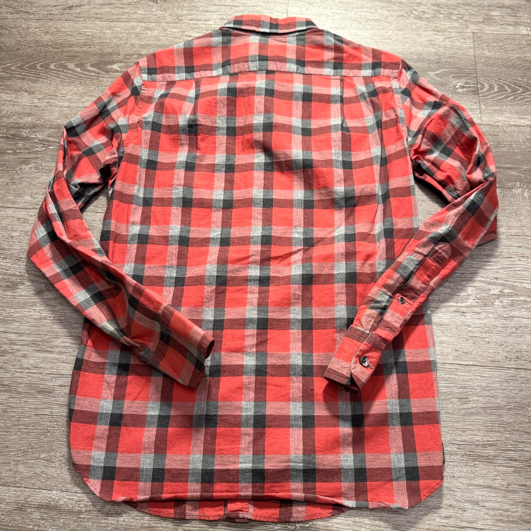 J.Crew J.CREW Shirt Mens XS Red Plaid 100% Cotton 2 Ply Long Sleeve Button Up Casual Size US XS / EU 42 / 0 - 5 Thumbnail