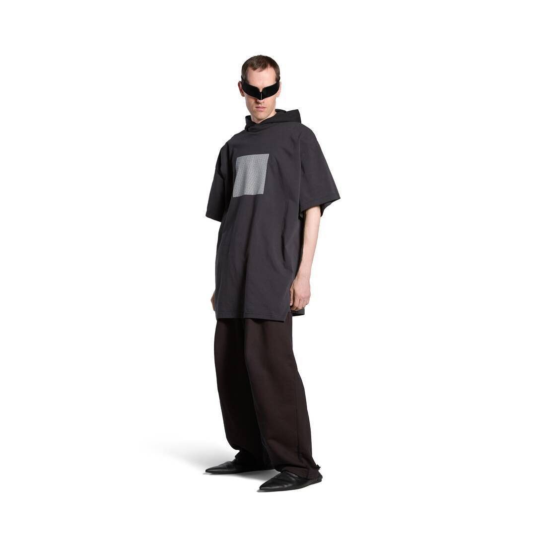 Balenciaga oc11z1025 Text Block Inside-Out T-Shirt Oversized in Black Size US L / EU 52-54 / 3 - 3 Thumbnail