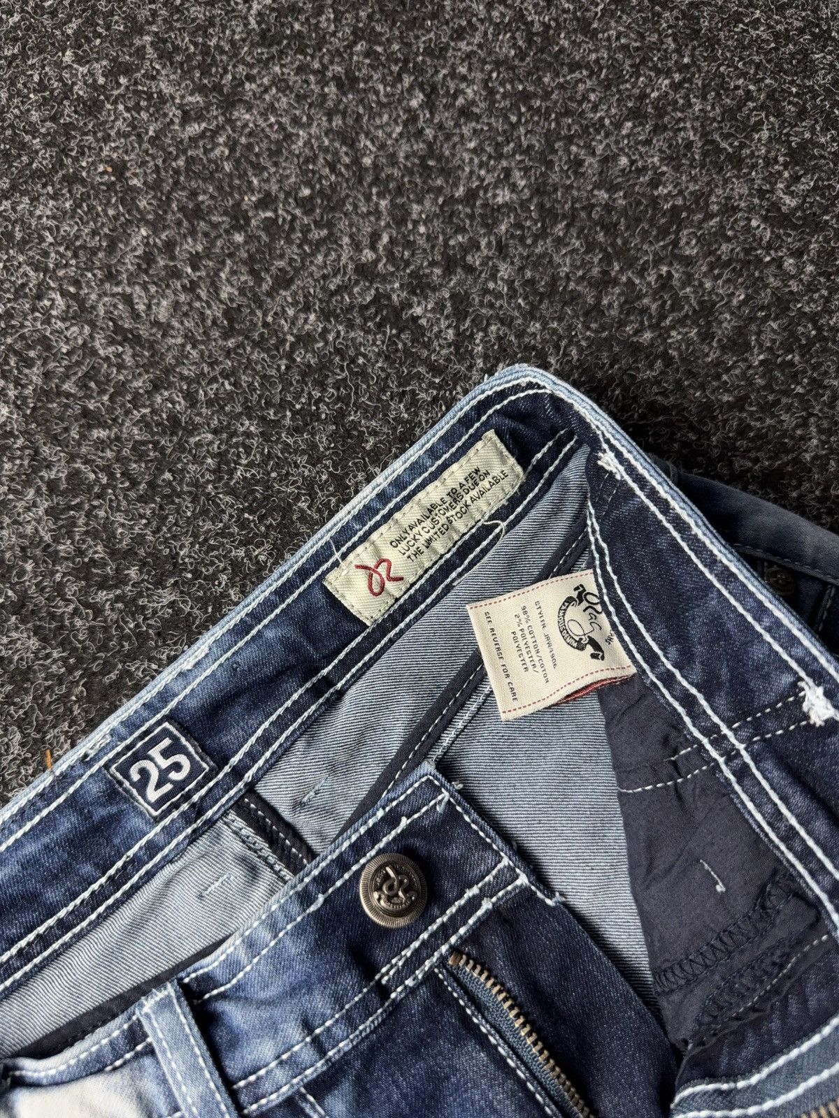 Japanese Brand Y2K JRW-4906 Japanese Style 90s Distressed Moto m Jeans Size 25" / US 0 / IT 36 - 10 Thumbnail