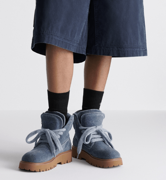 Dior o1w1db10426 3BO364 Ankle Boots in Blue Size US 5.5 / EU 38 - 4 Thumbnail