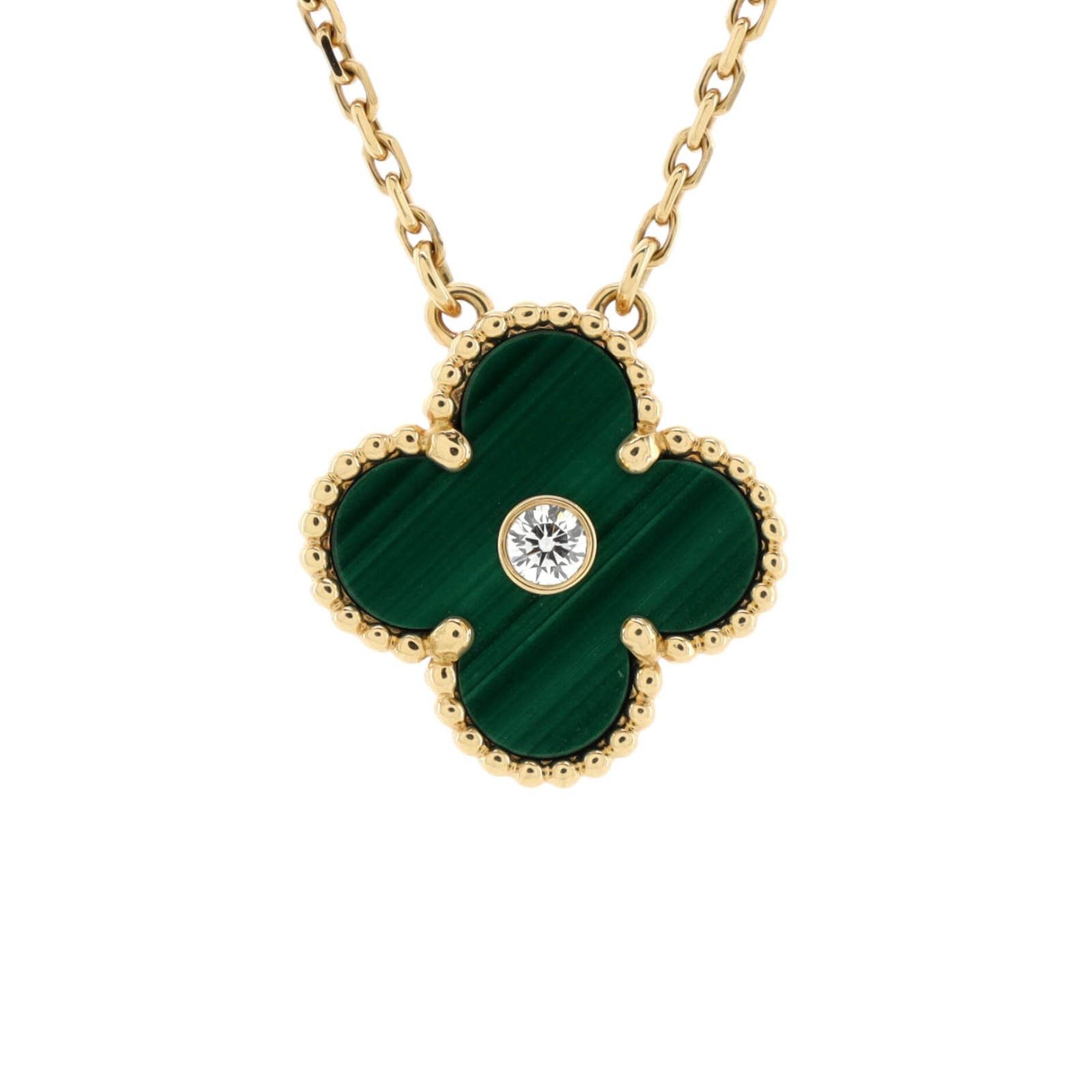 Van Cleef & Arpels Vintage Alhambra Pendant Necklace 18K Yellow Gold ...