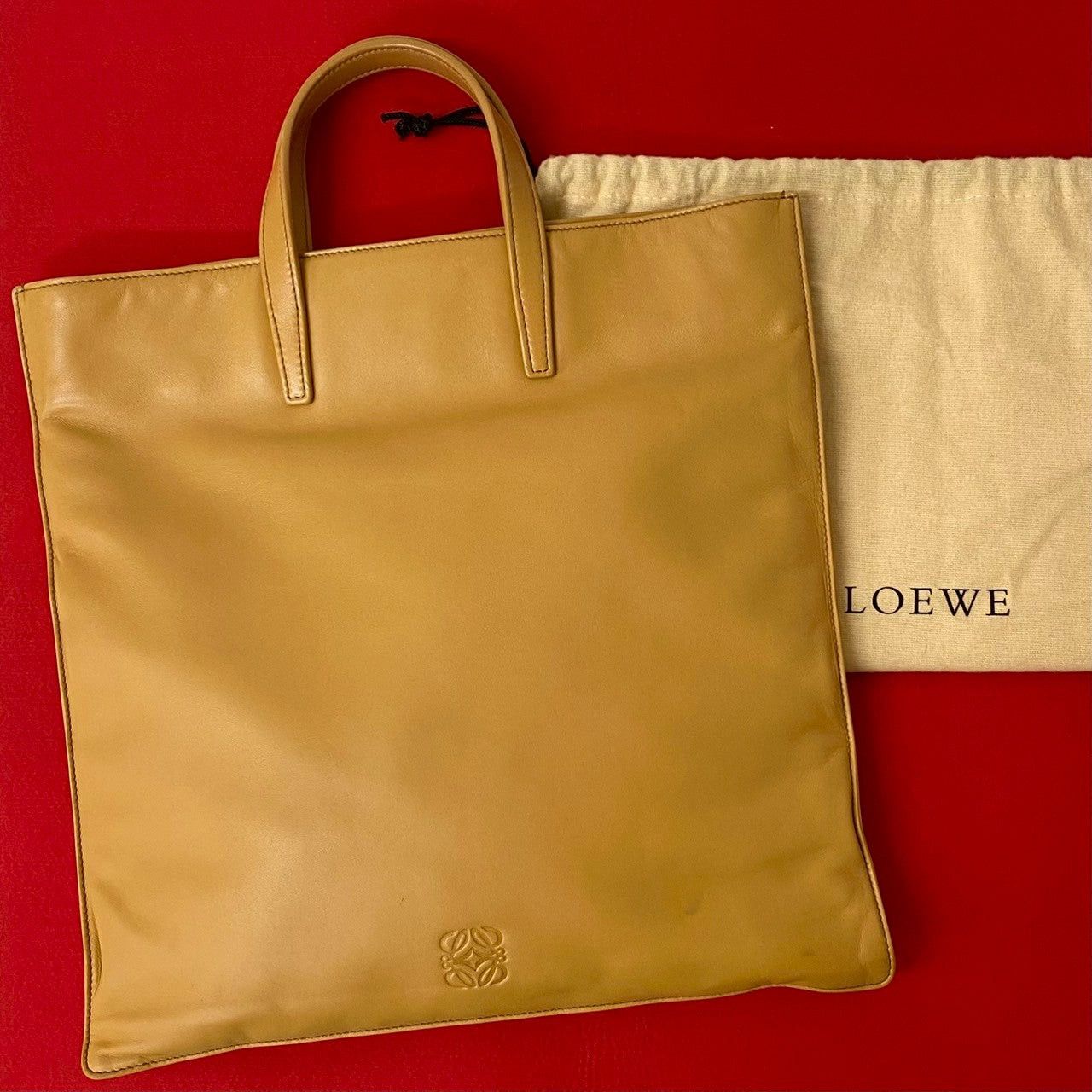Loewe Tote Bag Brown Leather, Men's