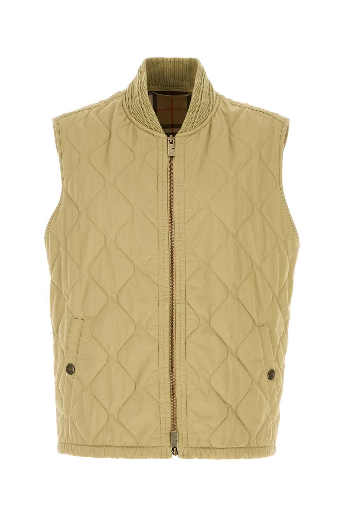 Burberry Beige Cotton Sleeveless Jacket Size US L / EU 52-54 / 3 - 1 Thumbnail