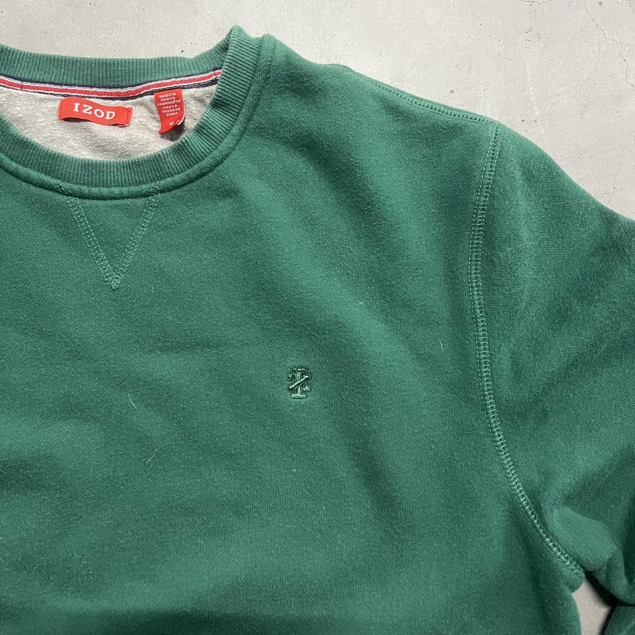 Izod Vintage Y2K Blank Green Minimalistic Sweatshirt Crewneck! Size US M / EU 48-50 / 2 - 2 Thumbnail