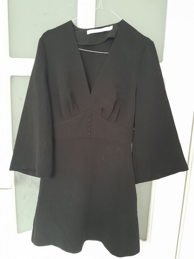 & Other Stories Black Middy Dress Size S / US 4 / IT 40 - 1 Thumbnail