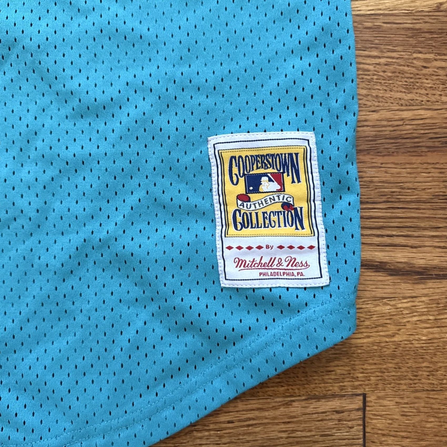 Mitchell & Ness VINTAGE Mitchell & Ness Florida Marlins Jersey BP 1995 Andre Dawson Teal XL 48 Mens Size US XL / EU 56 / 4 - 4 Thumbnail