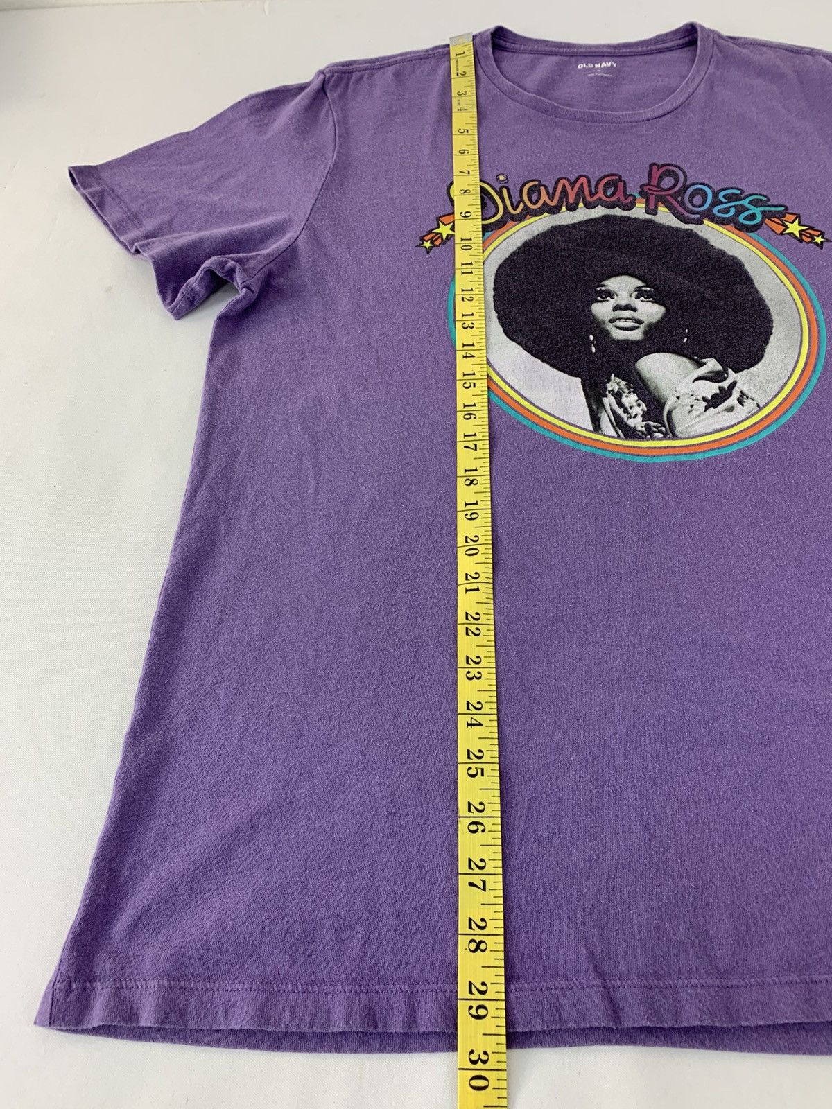 Band Tees Diana Ross Queen of Motown Records Purple Big Printed Tee Size US XL / EU 56 / 4 - 7 Thumbnail
