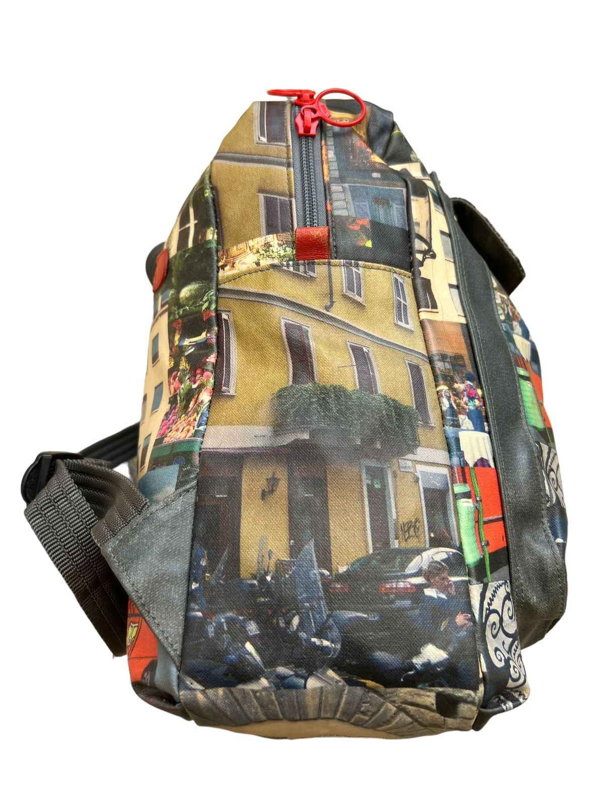 Vintage Arukan Japan Tarpaulin Printed Backpack Size ONE SIZE - 13 Thumbnail