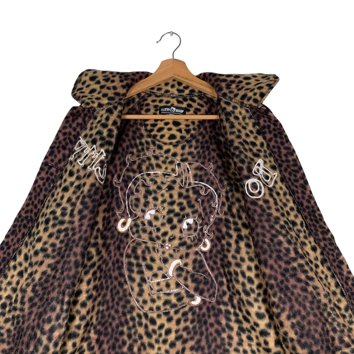 Cartoon Network BETTY BOOP Big Logo Cheetah Print Jacket #1395-C63 Size L / US 10 / IT 46 - 12 Thumbnail