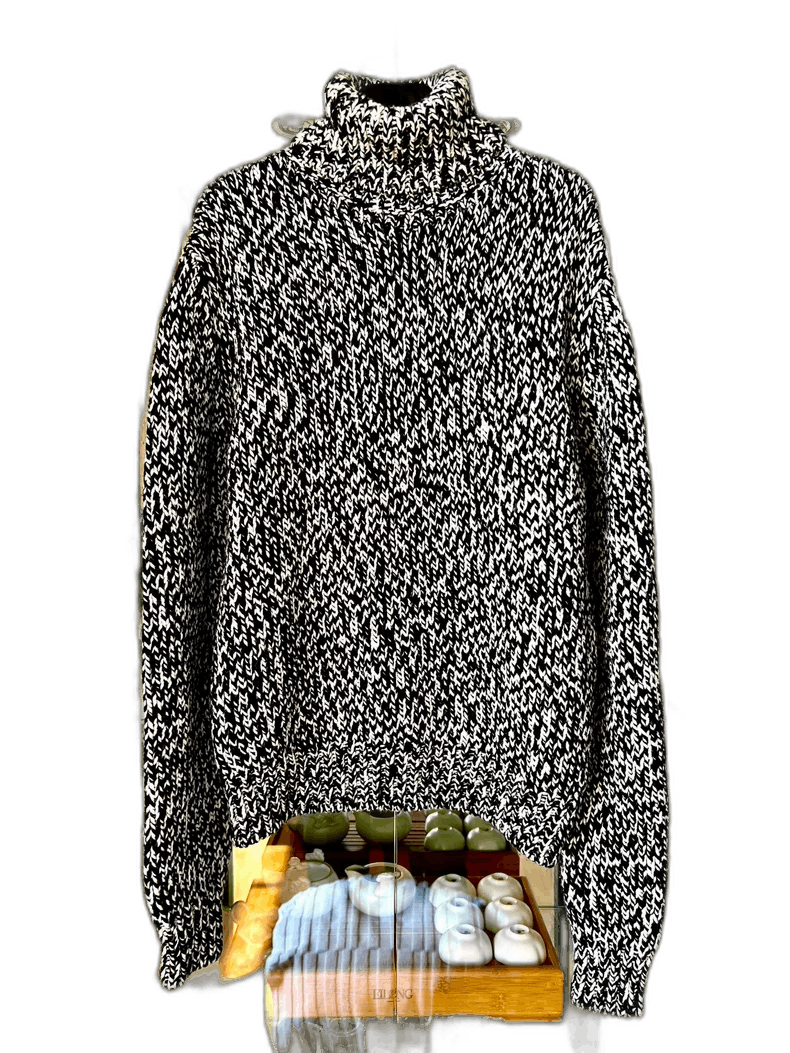 saint laurent 17fw high neck woolen