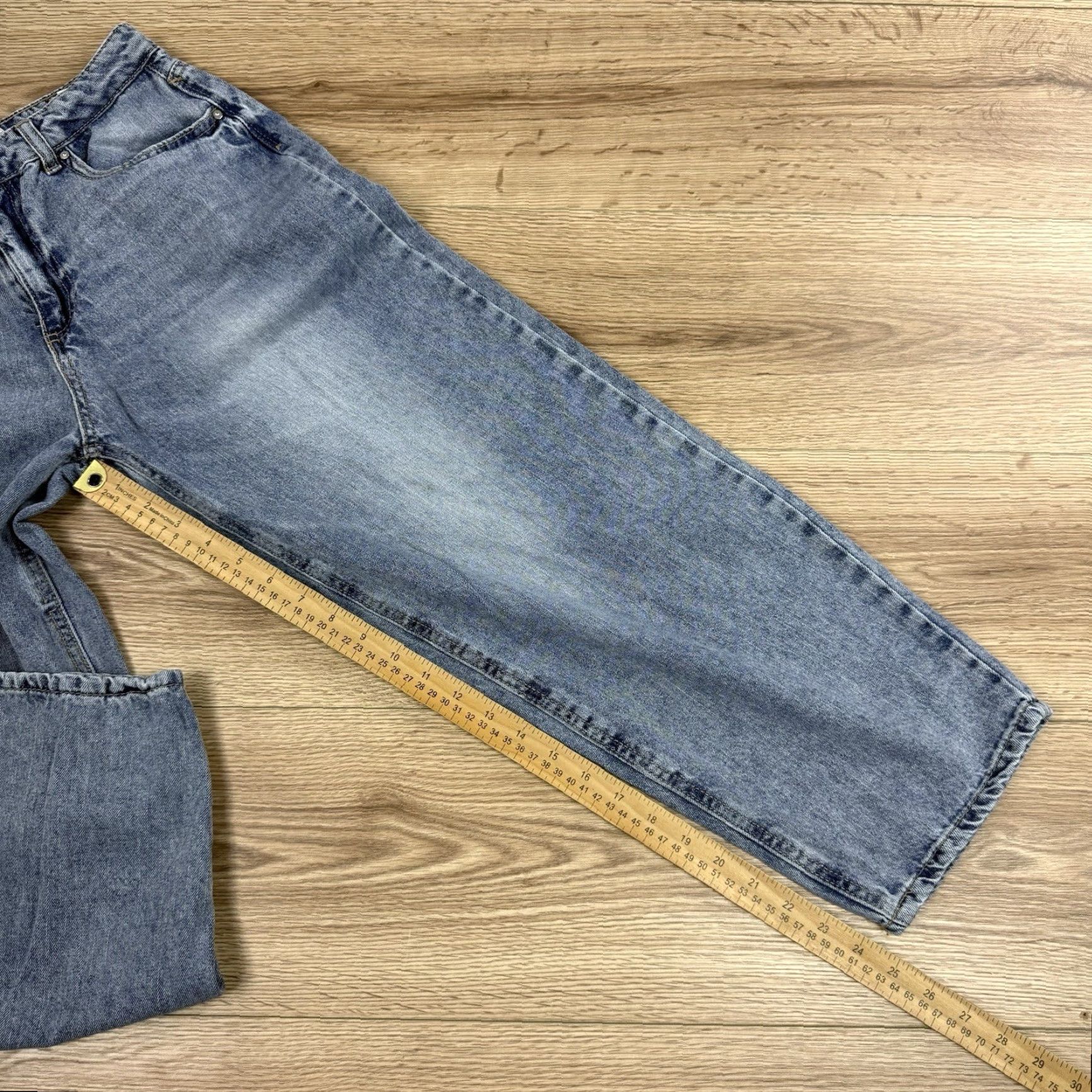 Vintage VINTAGE Ban.jara High Rise Barrel Leg Jeans 100% Cotton Size 7/27 Blue Womens Jeans Straight Size 28" / US 6 / IT 42 - 7 Thumbnail