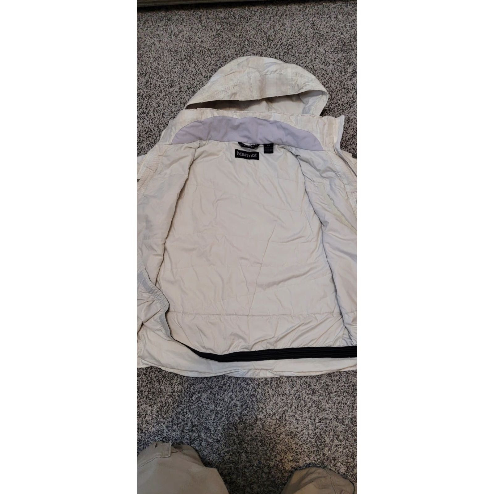 Marmot MARMOT Samantha WATERPROOF Snowboard Ski Jacket Womens M Beige All Seasons Outdoor Hood Long Zip Jacket Womens Mens Boys Girls Size M / US 6-8 / IT 42-44 - 3 Thumbnail