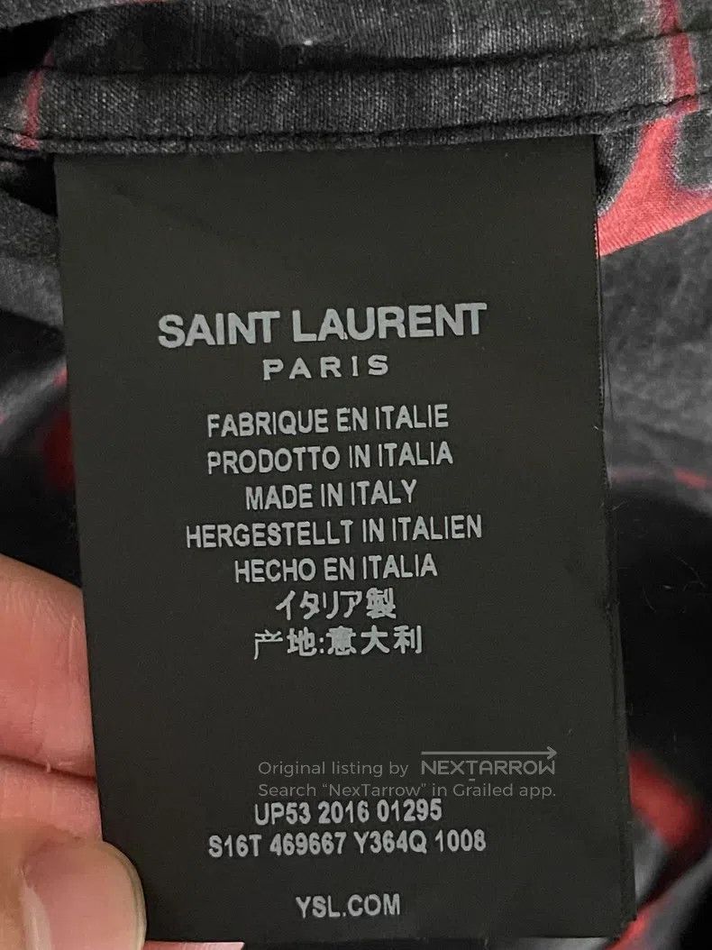 Saint Laurent Paris Saint Laurent Paris Black and Red Crossed Checkered Shirt Size US XXS / EU 40 - 6 Thumbnail