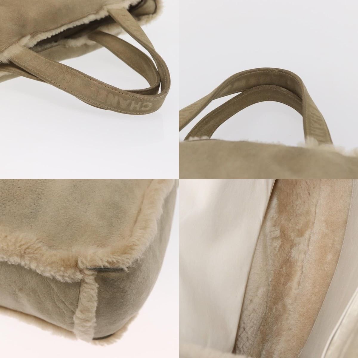 Chanel Chanel Mouton Beige CC Tote Bag Size ONE SIZE - 4 Thumbnail