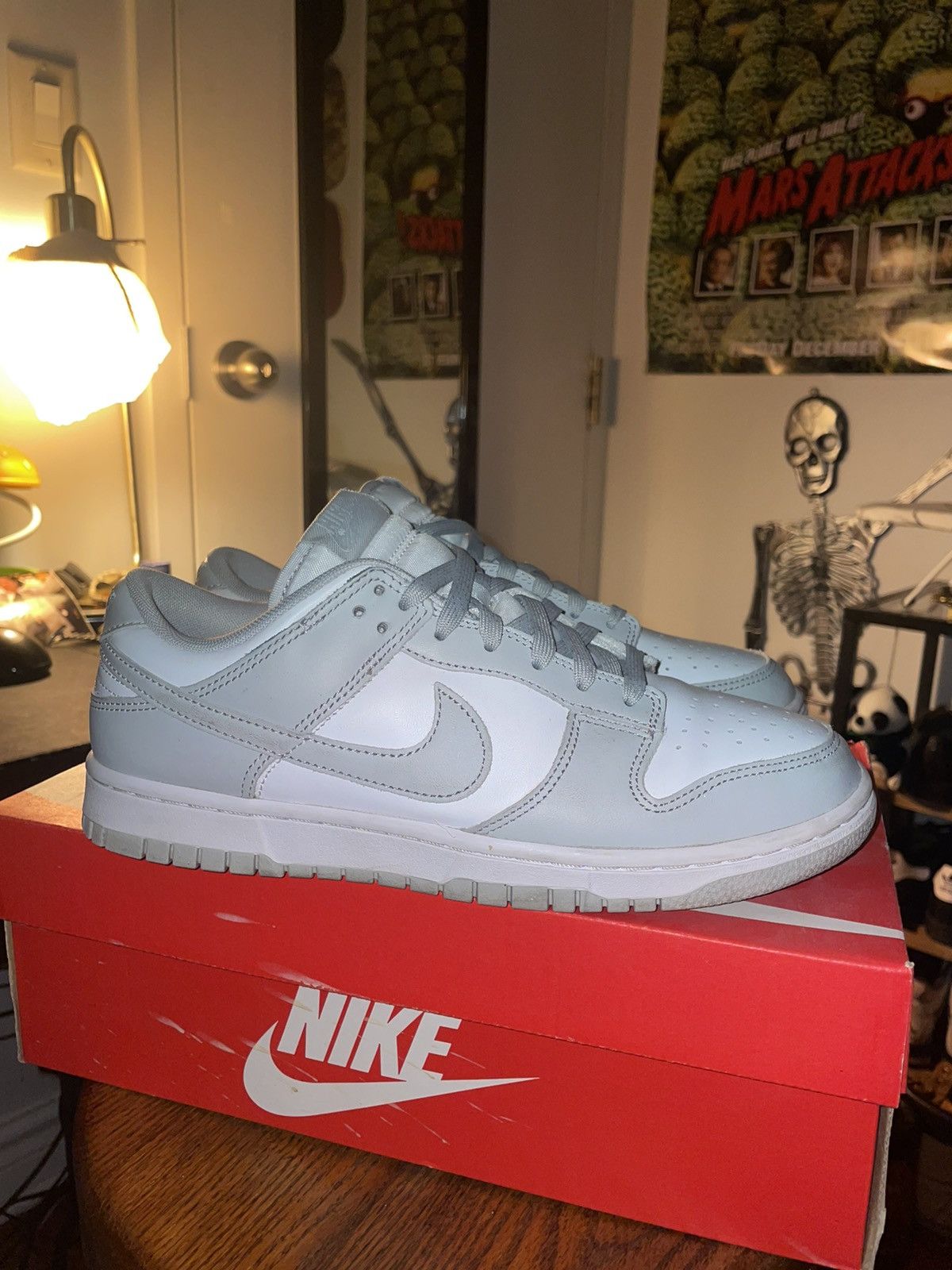 Jordan Brand × Nike Nike Dunk Low Grey Fog Size US 8.5 / EU 41-42 - 2 Thumbnail