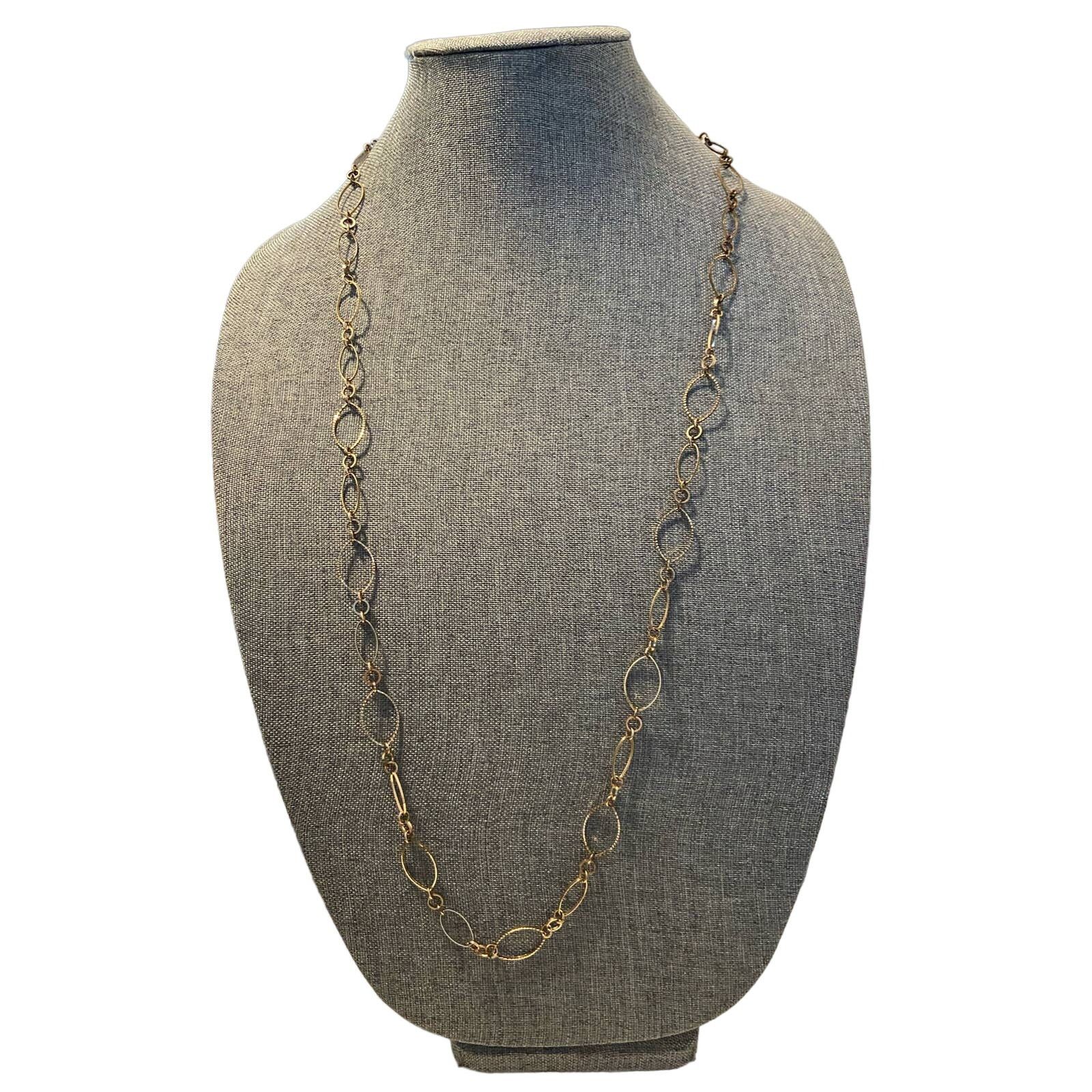 Other Gold tone flat link chain necklace Size ONE SIZE - 1 Thumbnail