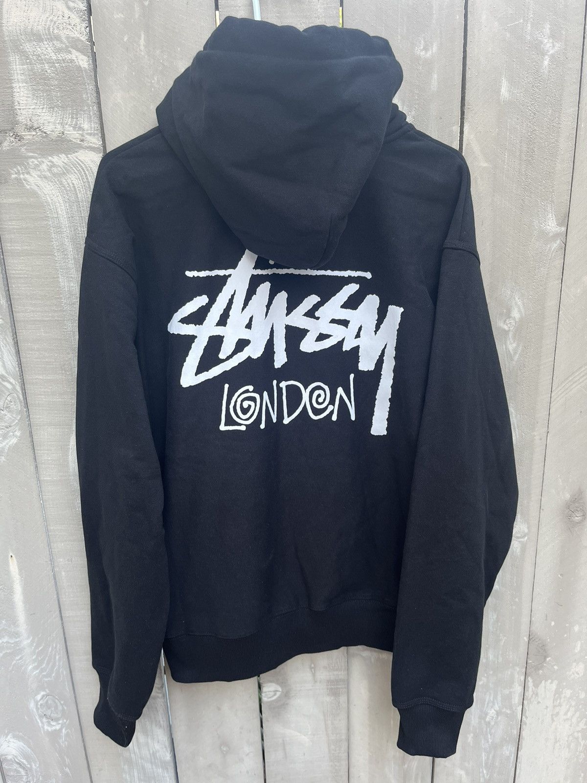 Streetwear × Stussy Stussy London zip up hoodie | Grailed