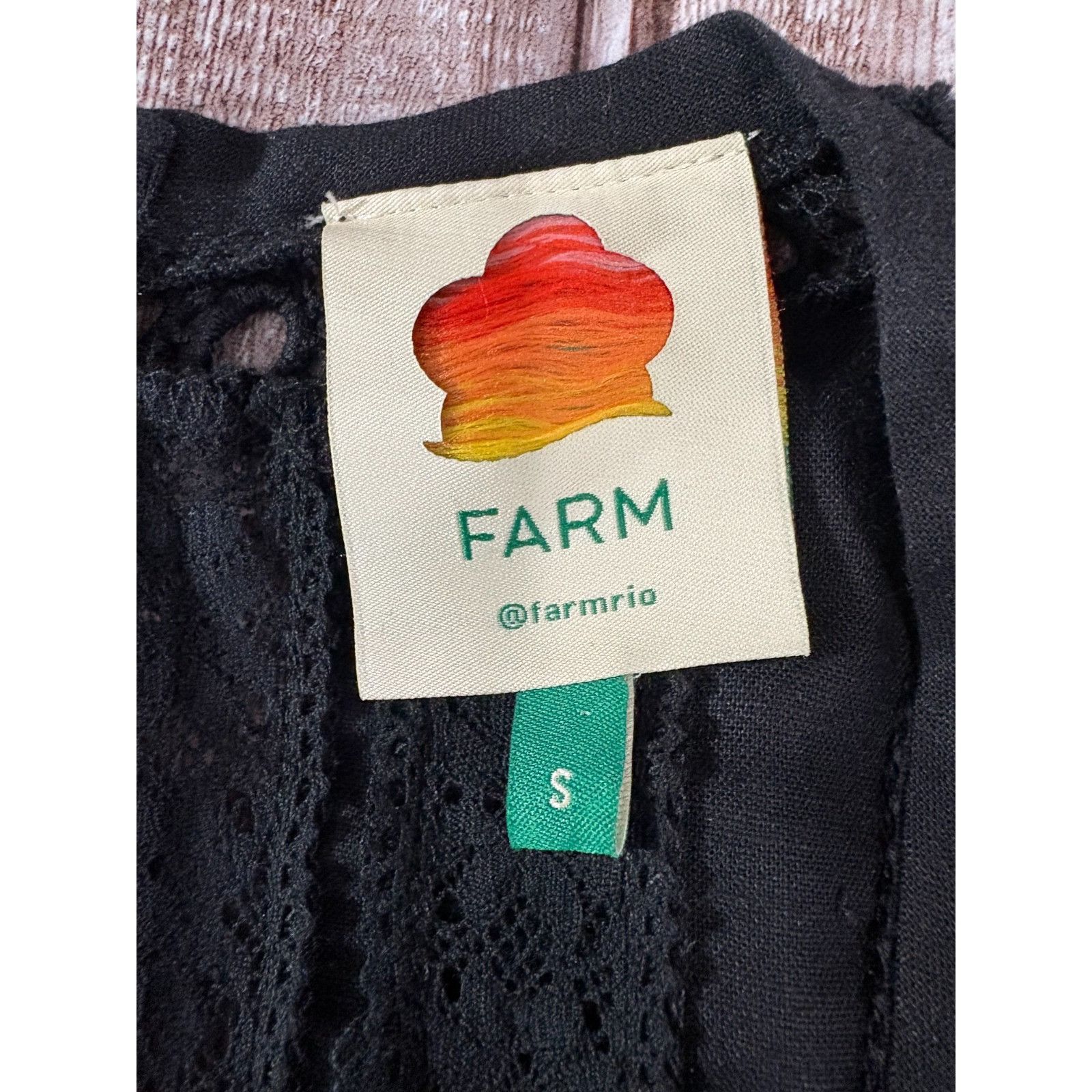 Farm Rio Farm Rio Lace And Ruffles Jumpsuit Size S Color Black NWT ms Size 28" / US 6 / IT 42 - 3 Thumbnail