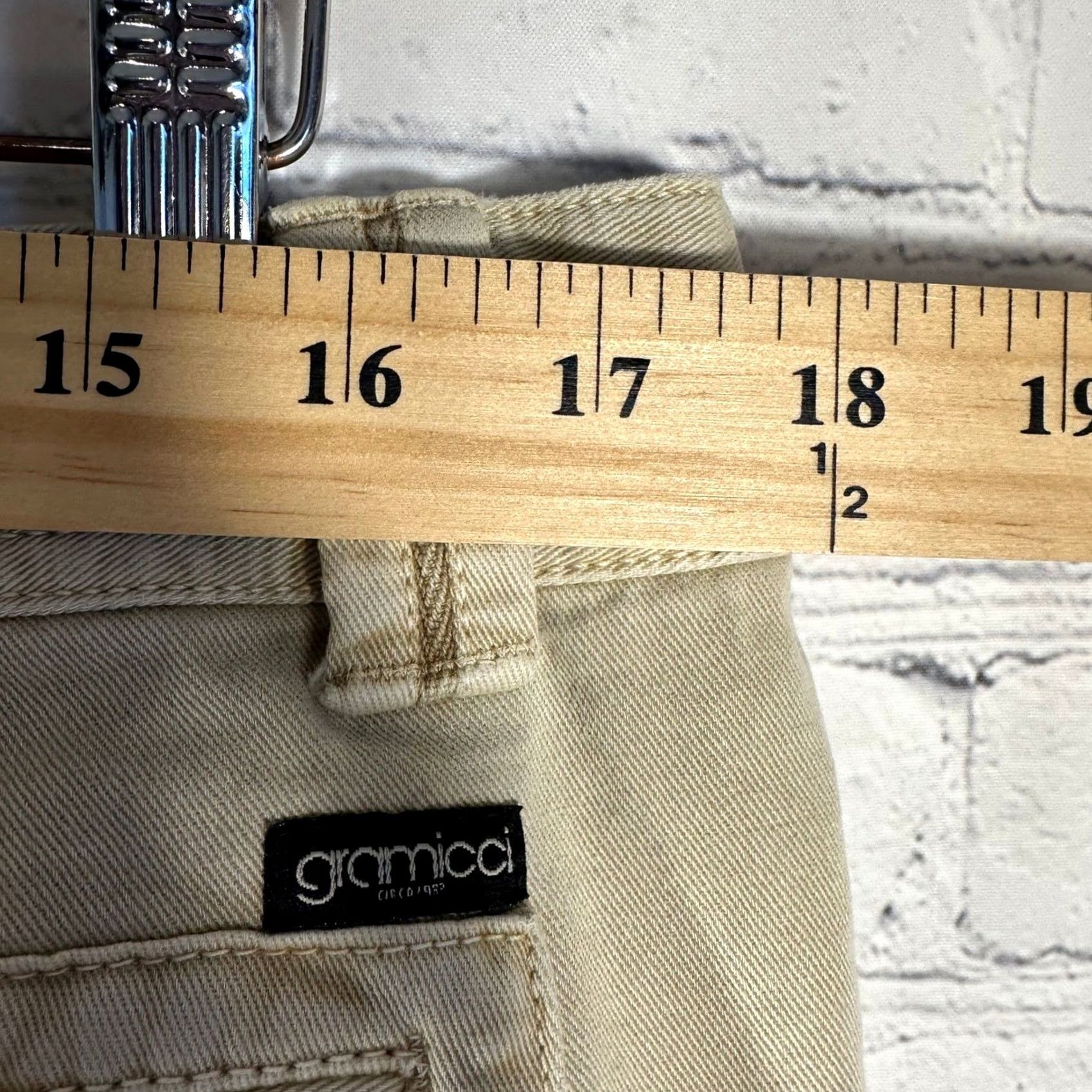 Gramicci Gramicci Mens Chino Pants Straight Leg Beige Cotton Twill 35x31 Hiking Outdoor Workwear N/A Size US 35 - 6 Thumbnail