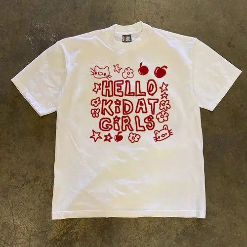 Other White Loose Letter Printed Short Sleeve T-Shirt Size US L / EU 52-54 / 3 - 3 Thumbnail
